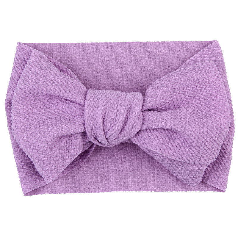 Fascia-fiocco neonata a costine