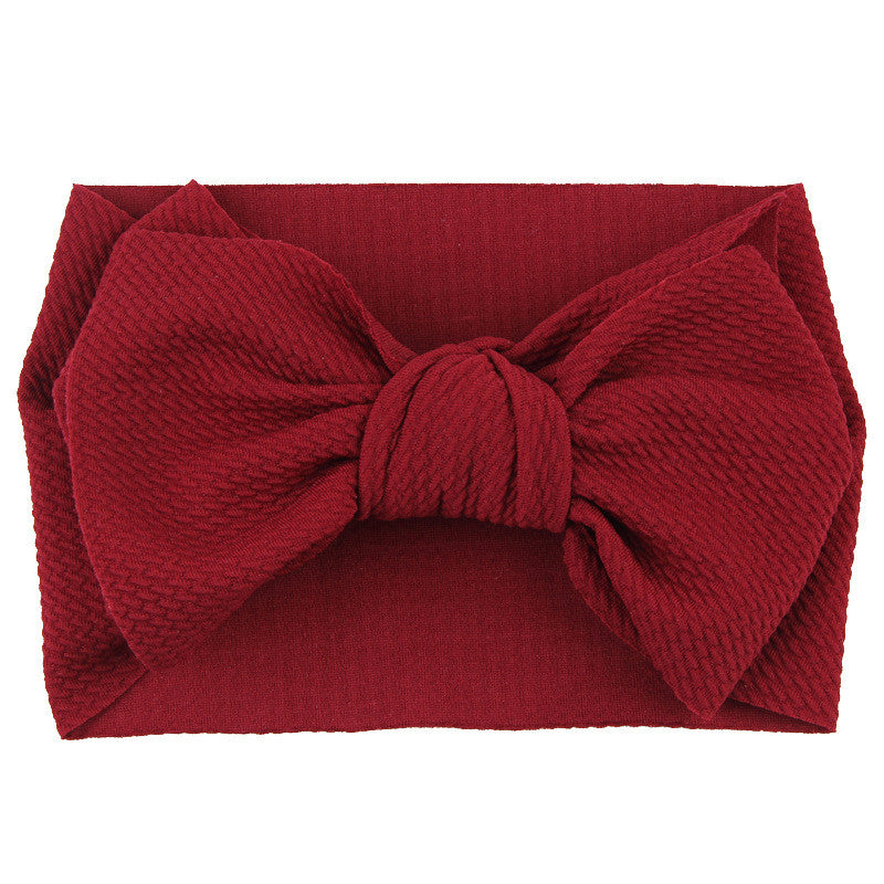 Fascia-fiocco neonata a costine