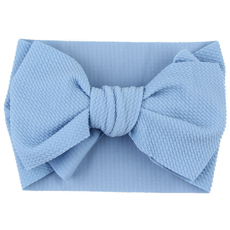 Fascia-fiocco neonata a costine