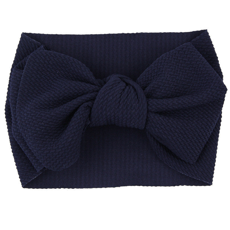 Fascia-fiocco neonata a costine