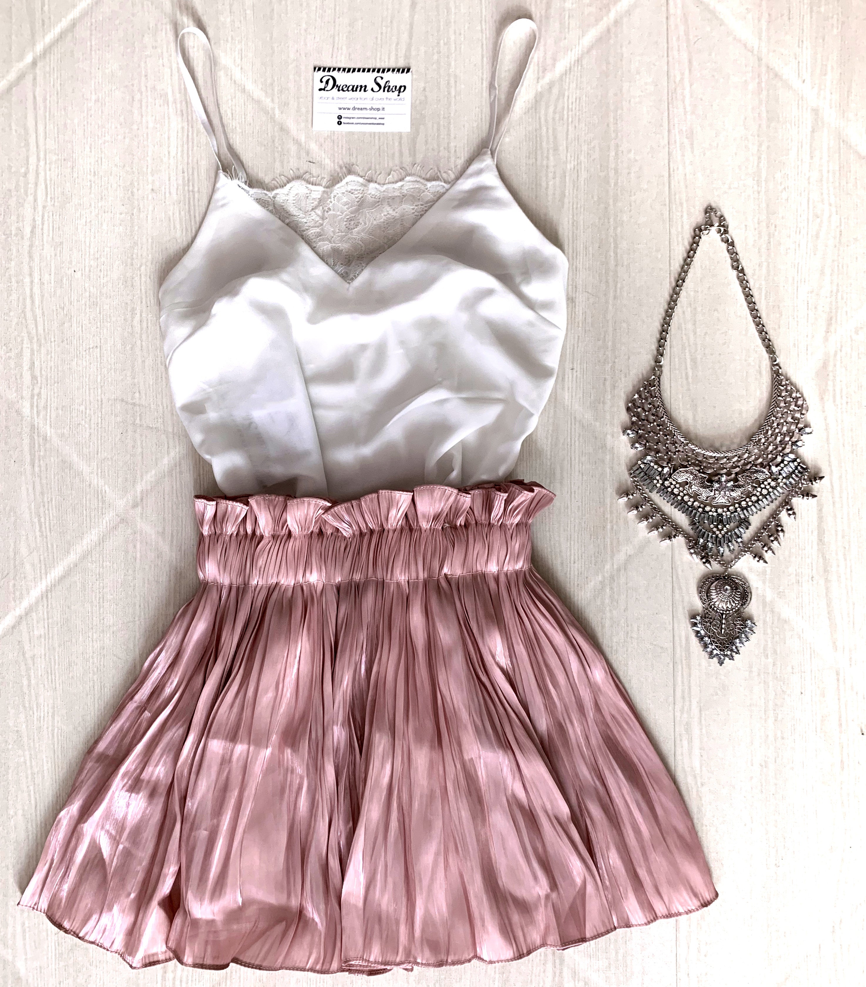 Gonna plissè Sonya raso