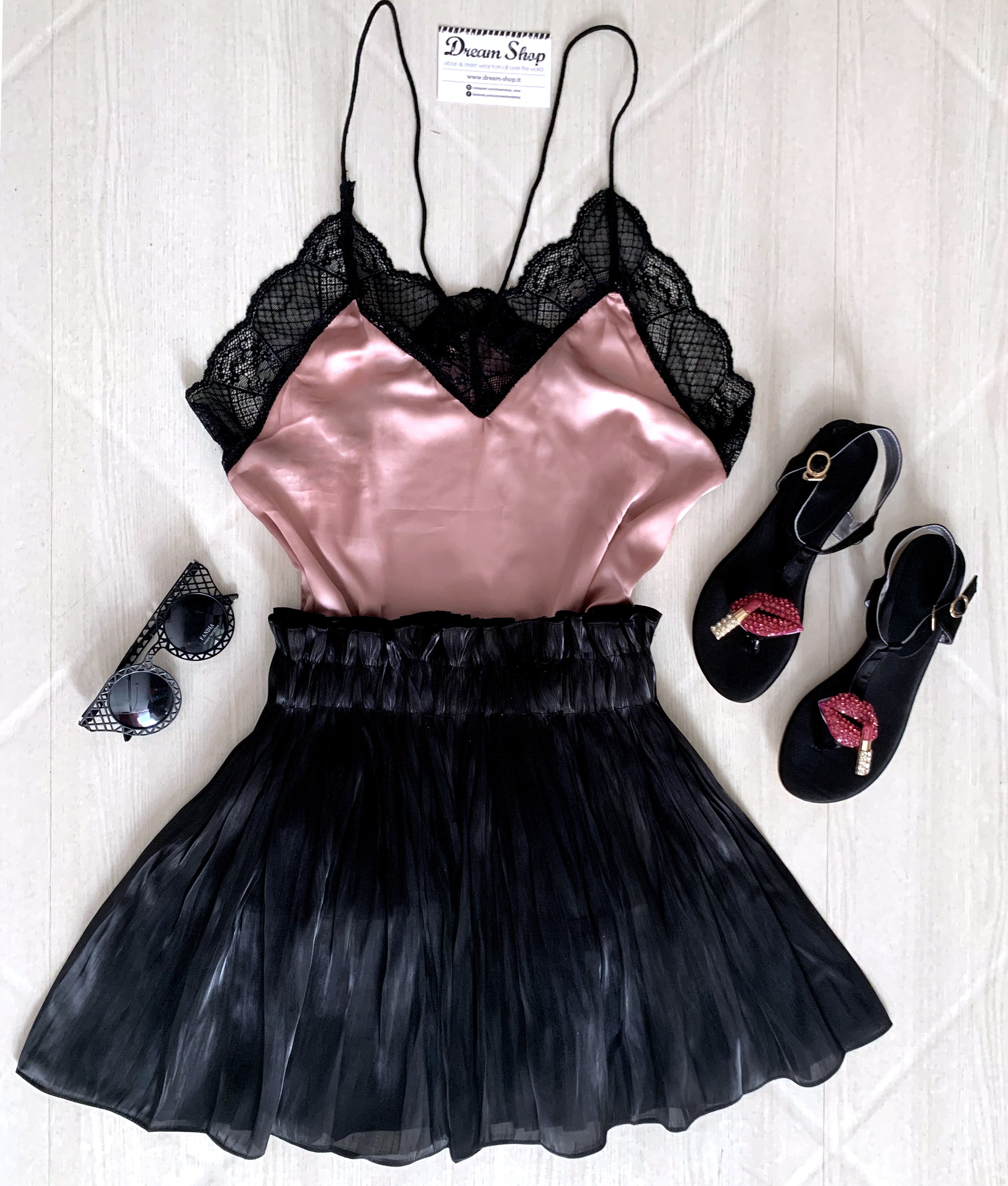 Gonna plissè Sonya raso