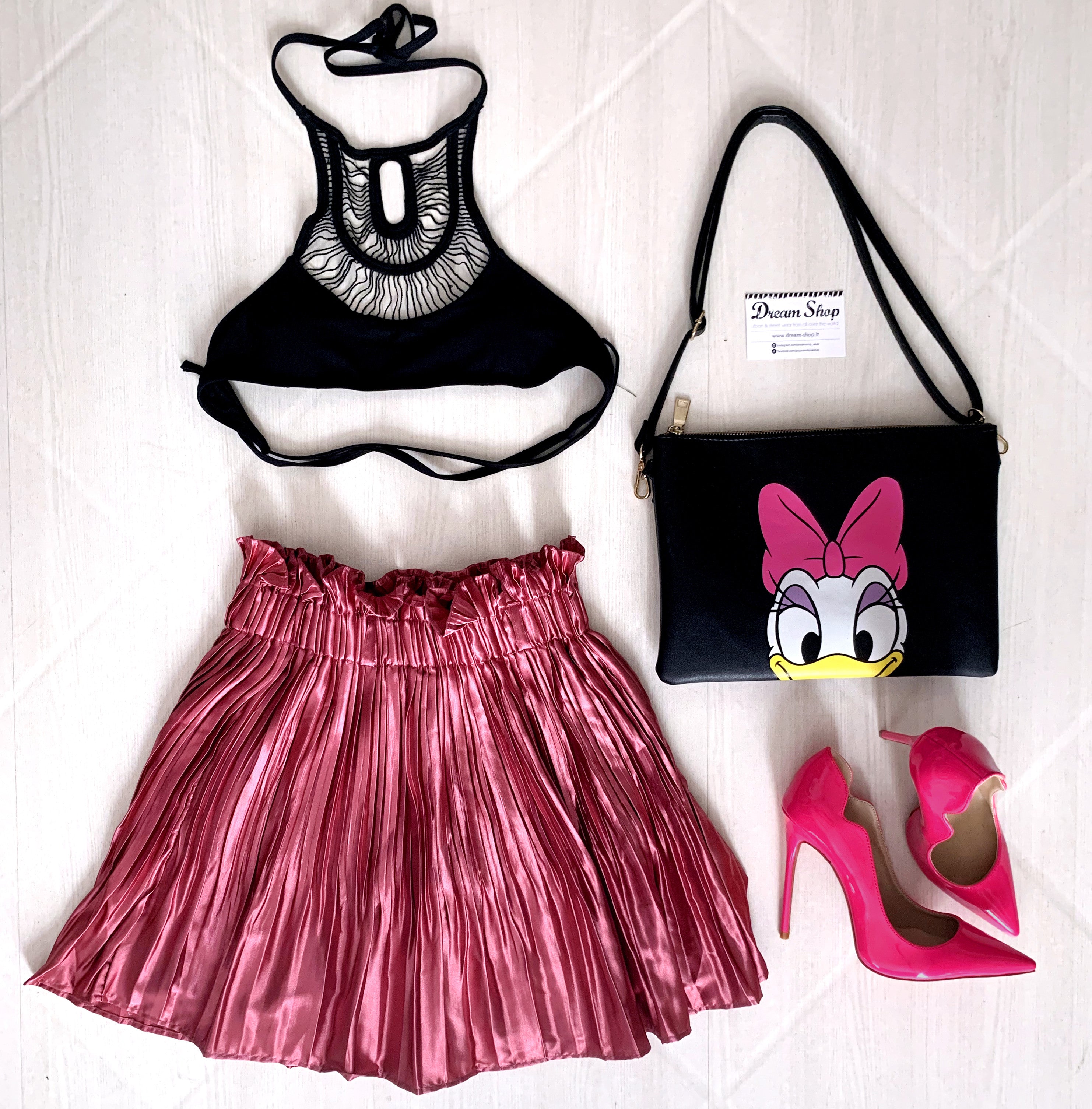 Gonna plissè Sonya raso