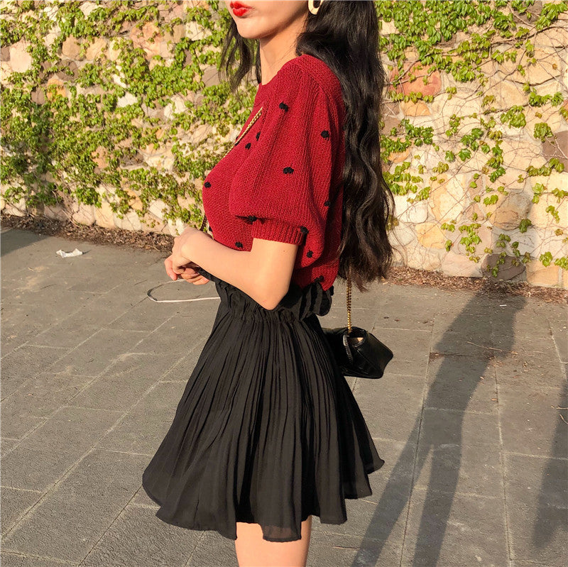 Gonna plissè Sonya raso