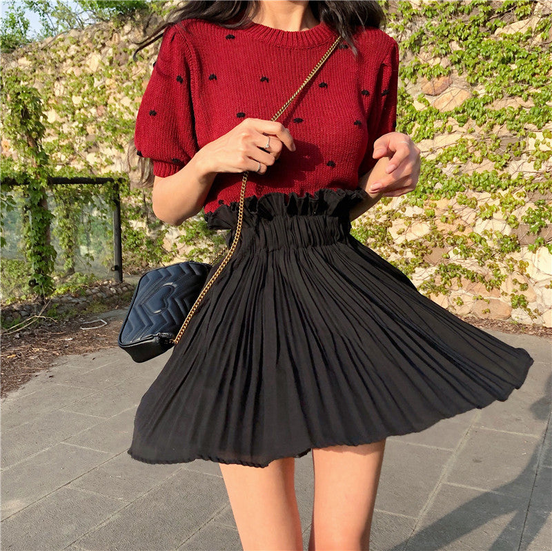 Gonna plissè Sonya raso