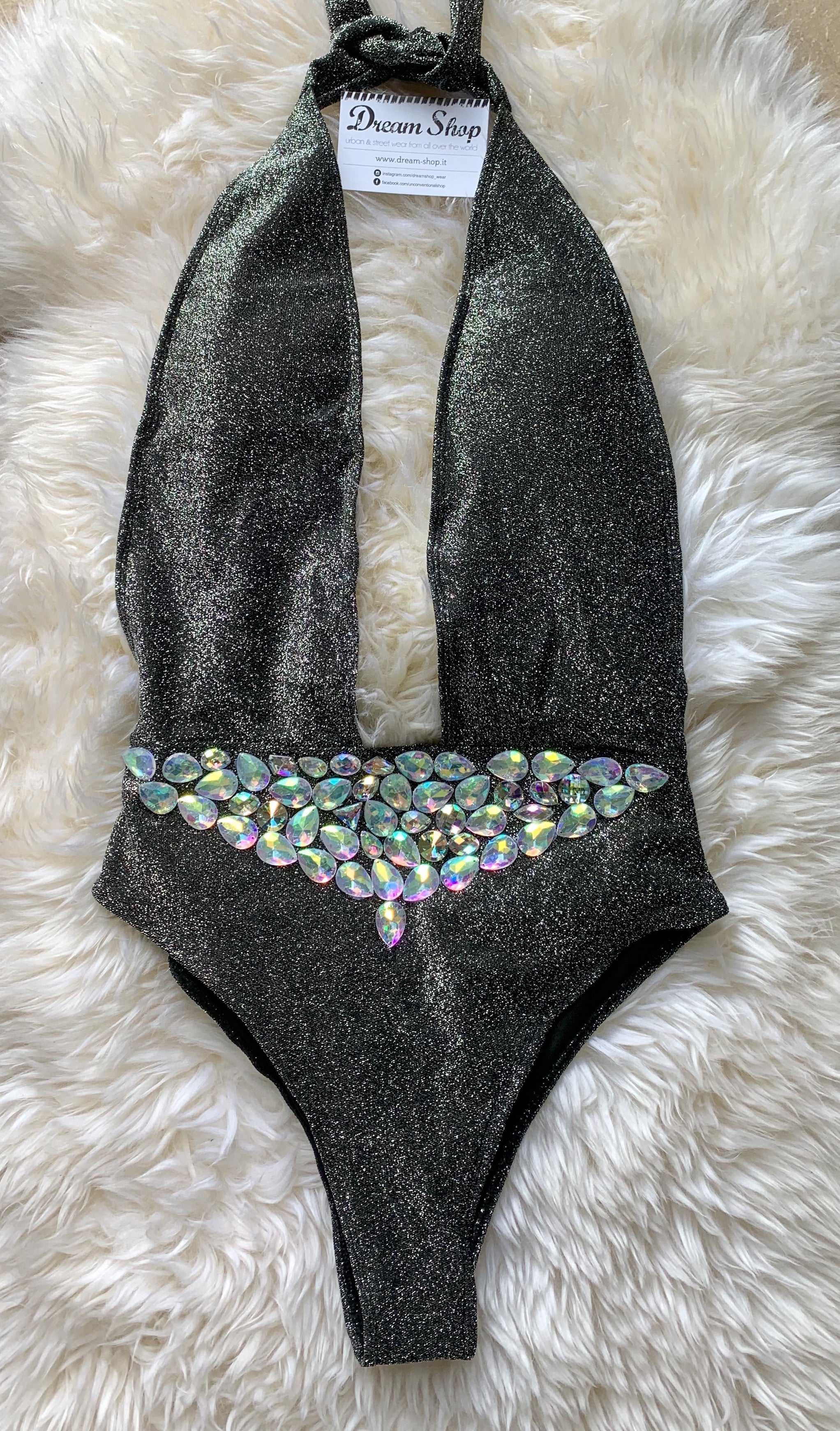 Monokini gioiello lurex Nadya