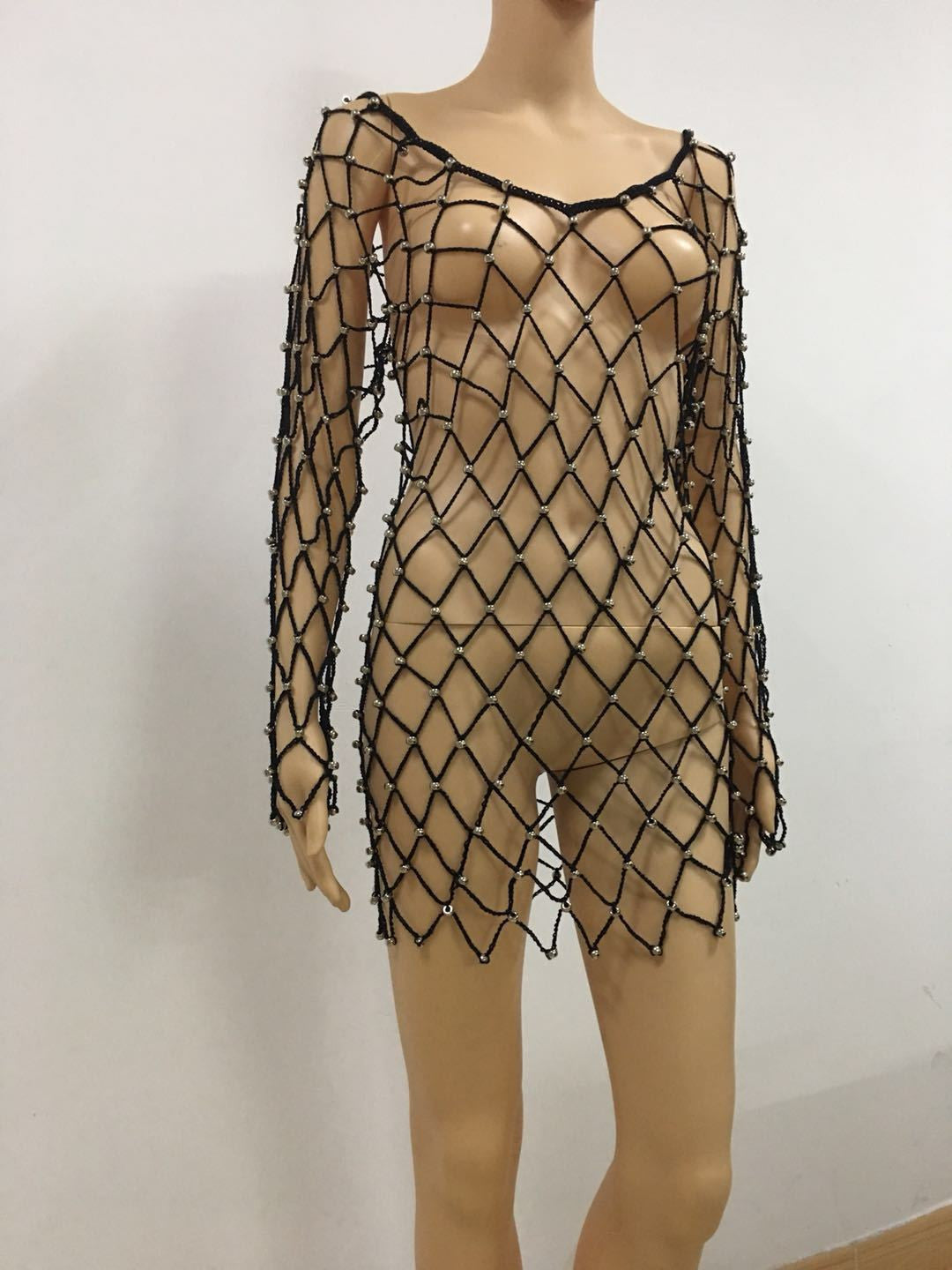 Nets dot minidress