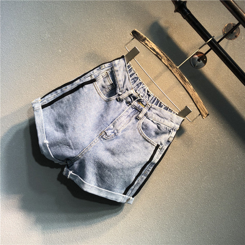 Shorts righe denim