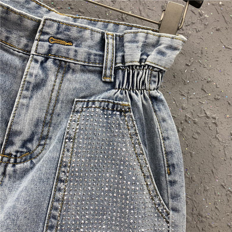 Shorts dneim tasche sparkly