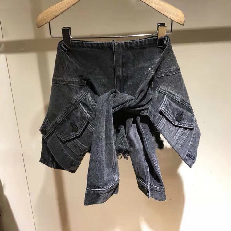 Shorts maniche legate