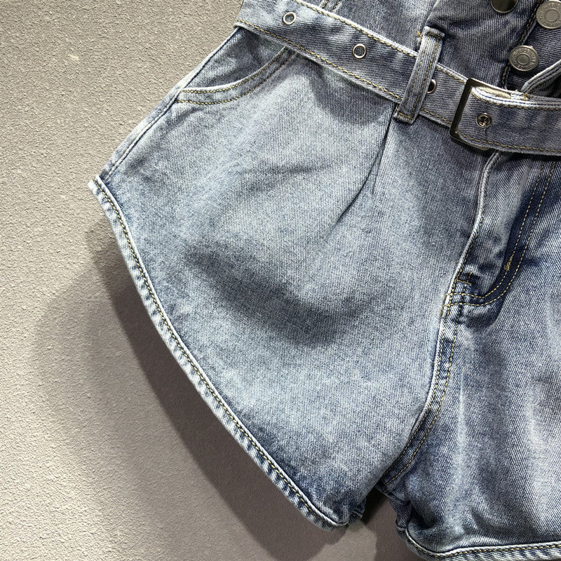 Shorts denim vita alta Laz