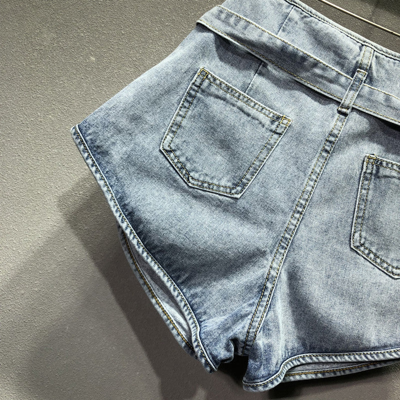 Shorts denim vita alta Laz