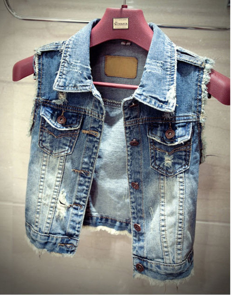 Smanicato in jeans Rina