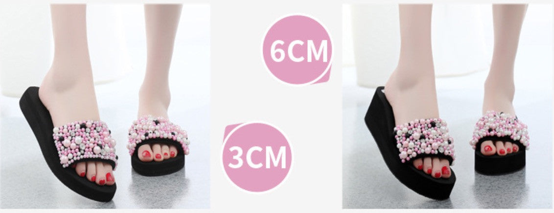 Ciabatte perle e strass