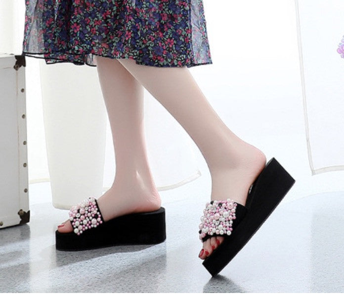 Ciabatte perle e strass