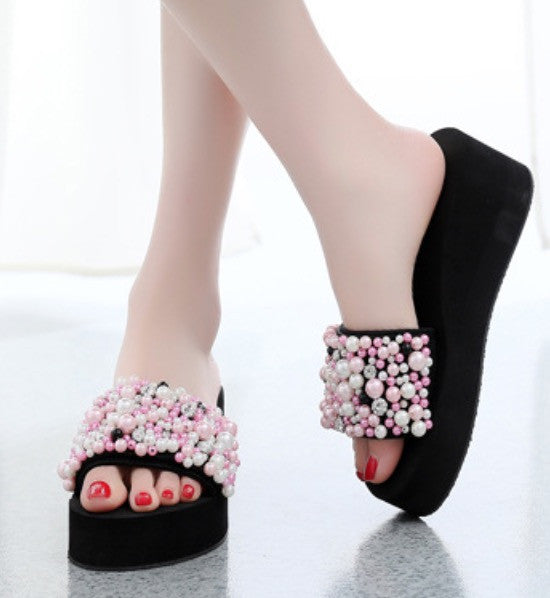 Ciabatte perle e strass