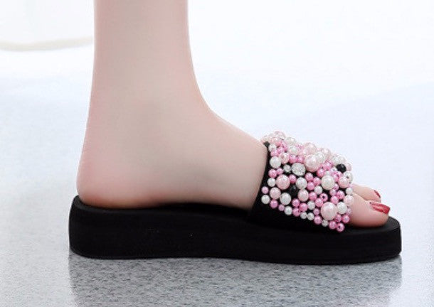 Ciabatte perle e strass