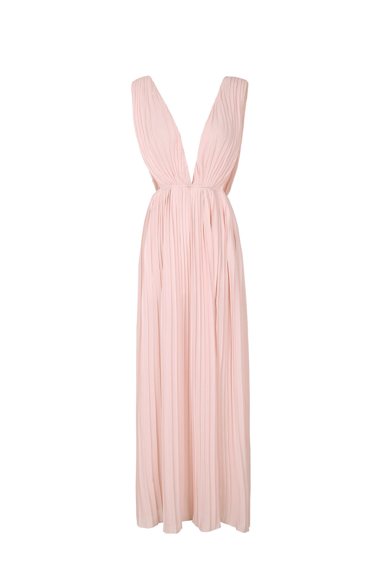 Maelya plissè long dress