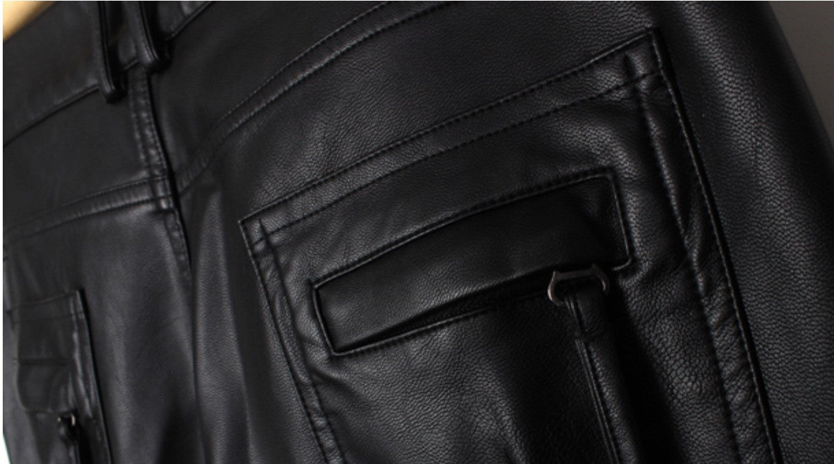 Pantalone pelle superborchiato