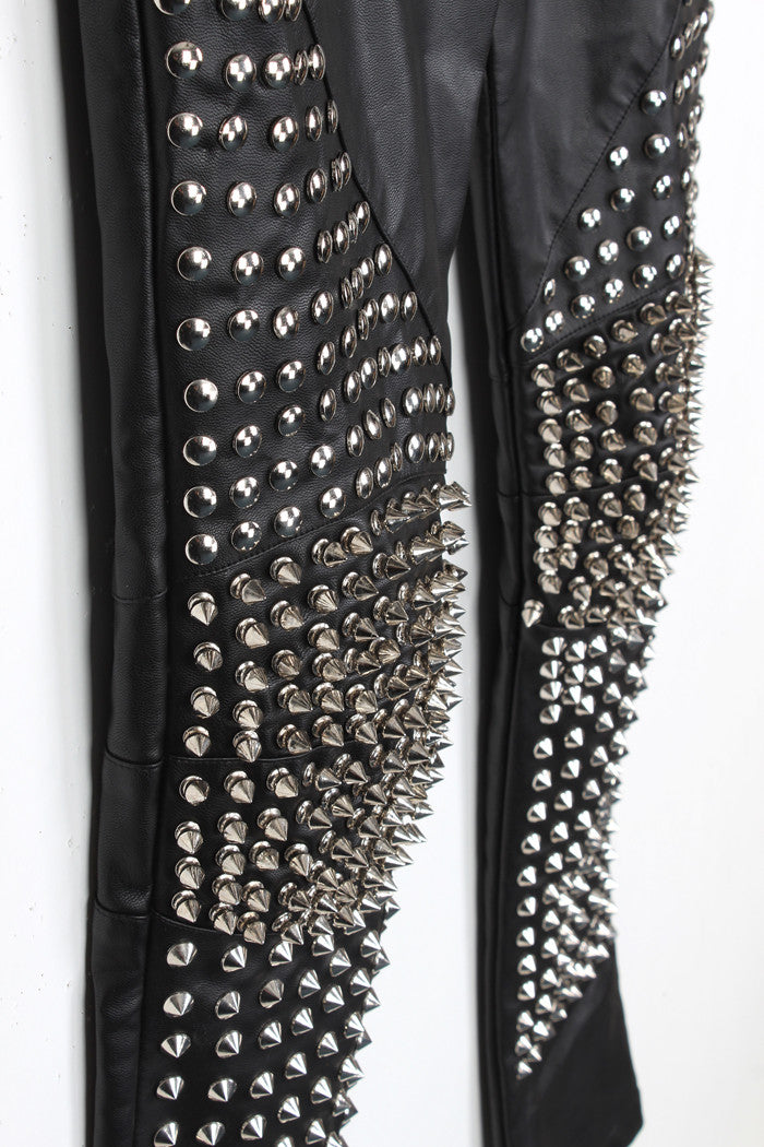 Pantalone pelle superborchiato