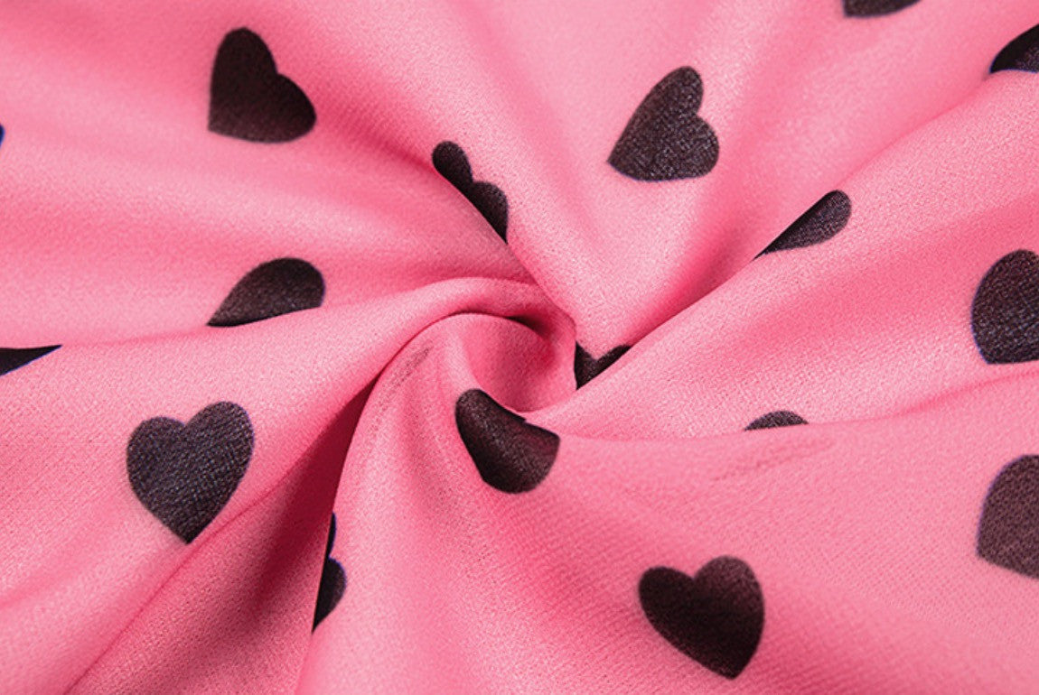 Top + gonna cuoricini