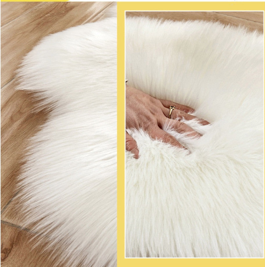 Tappeto peloso cuore