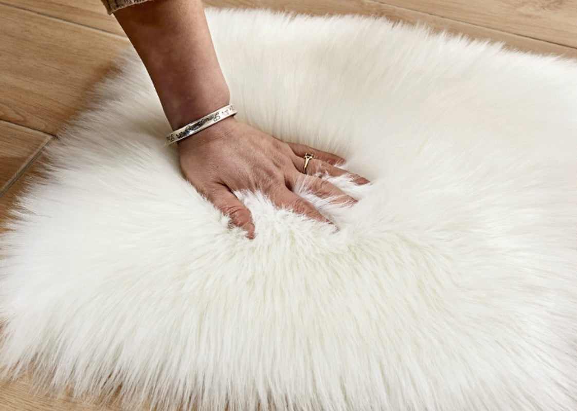 Tappeto peloso cuore