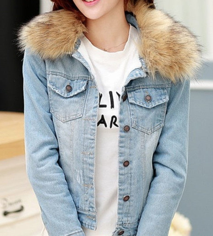 Giacca denim winterfurry