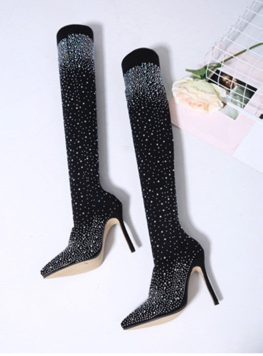 Strass sparkly socksboot