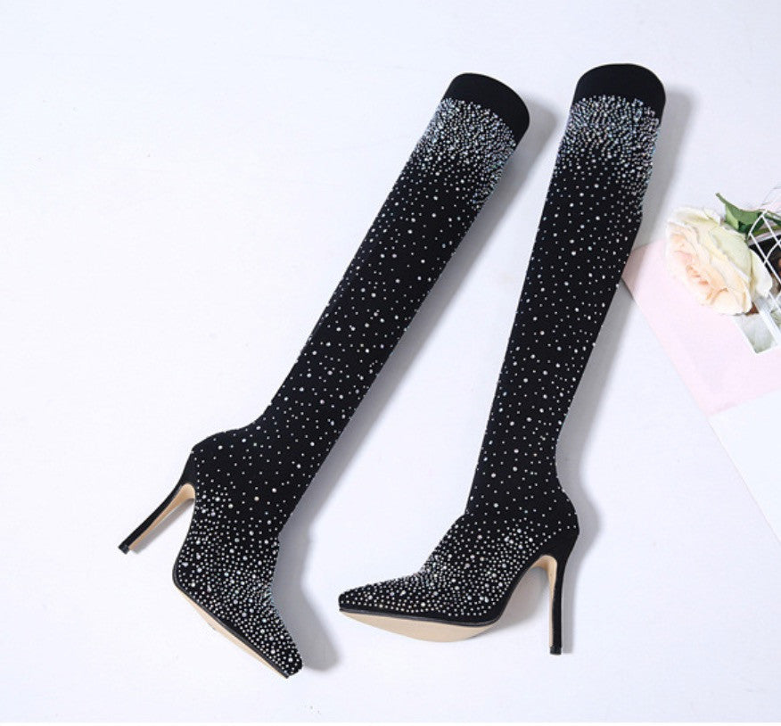 Strass sparkly socksboot