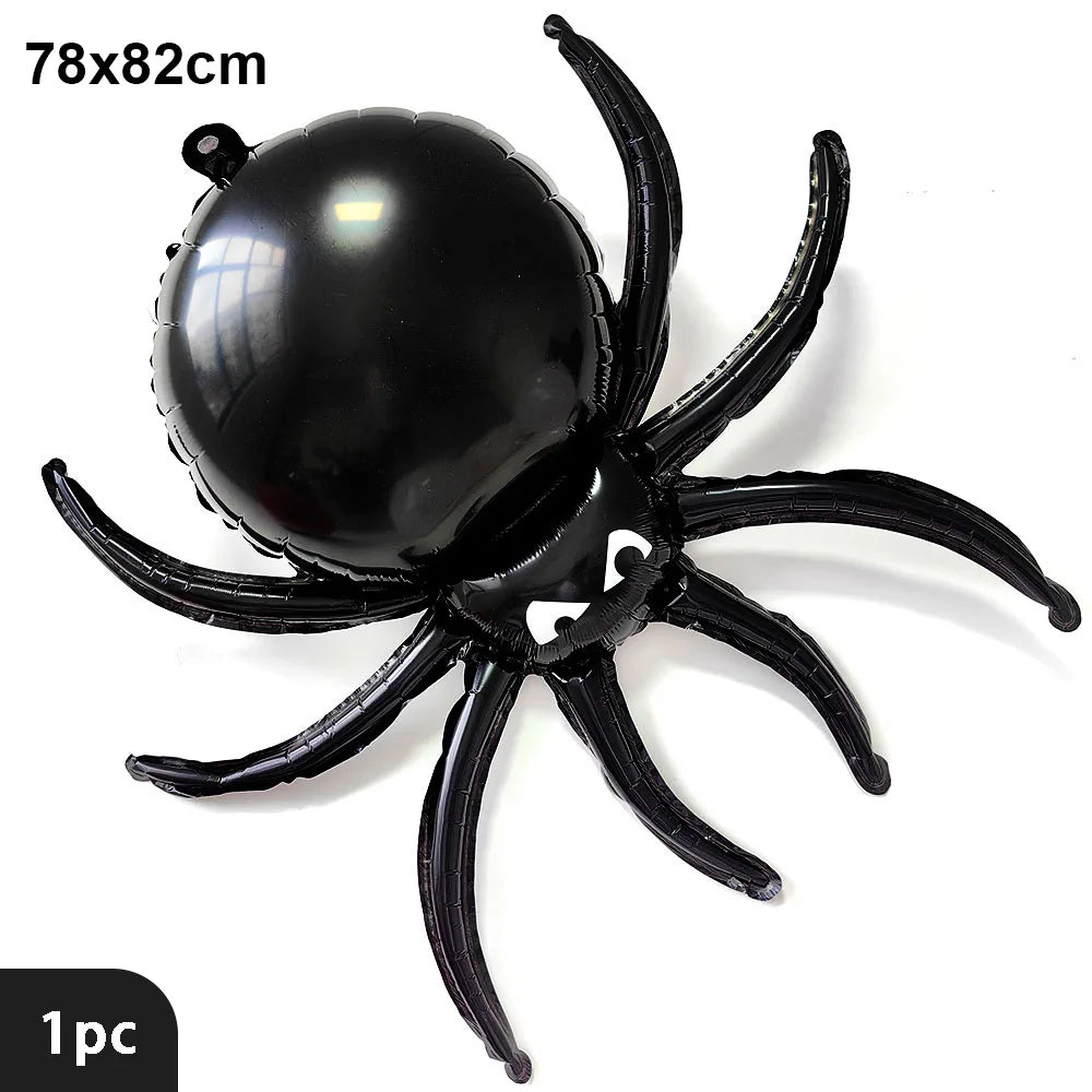 Palloncino ragno nero 3D Halloween 
Mylar gigante da 82 cm