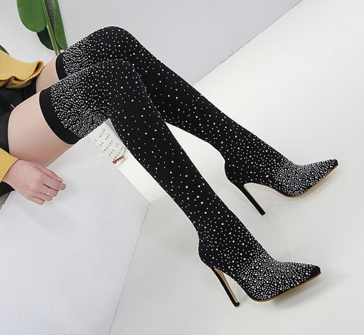 Strass sparkly socksboot