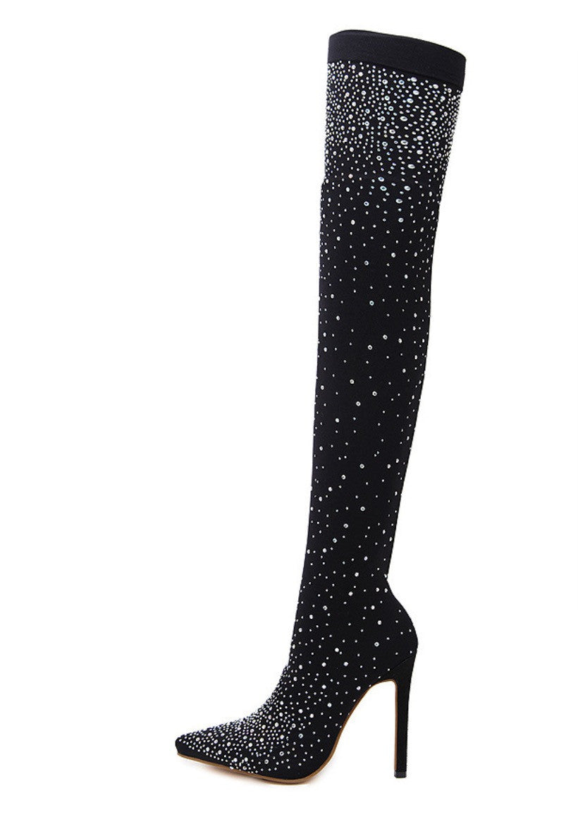Strass sparkly socksboot