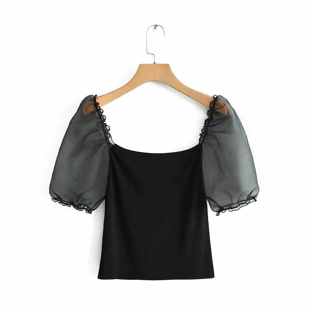 Blusa manica corta Baloon