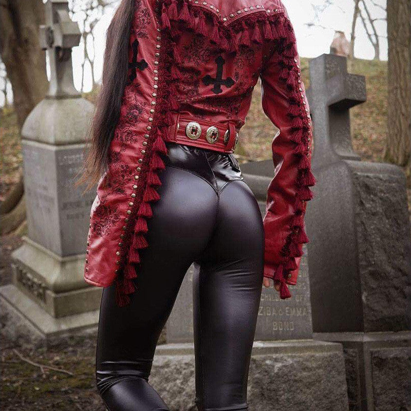 Pants ecopelle bootie