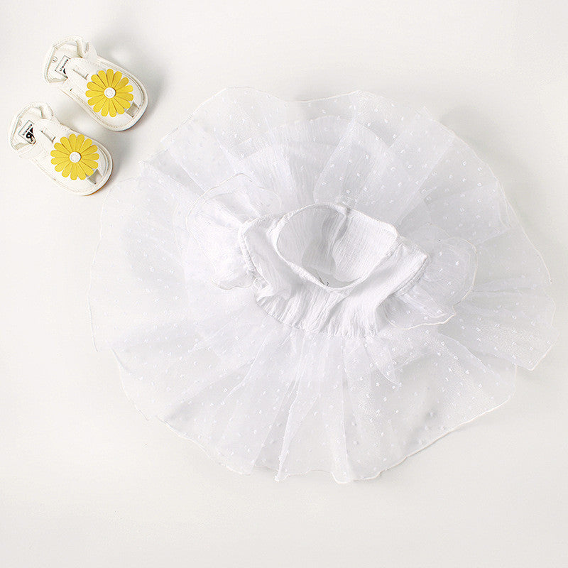 Vestitino baby littepois white