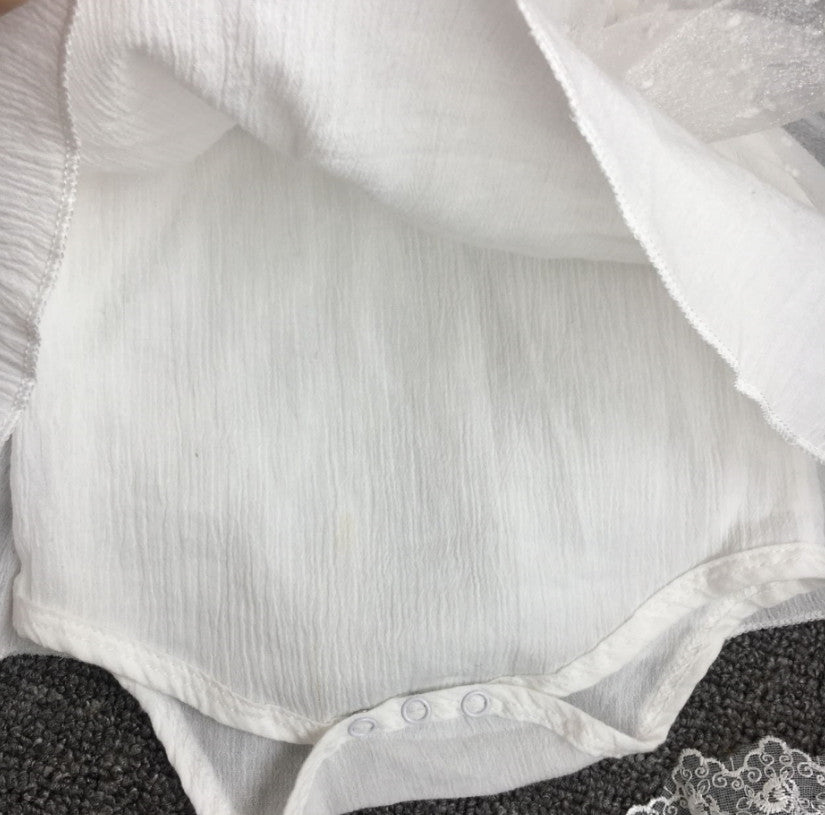 Vestitino baby littepois white