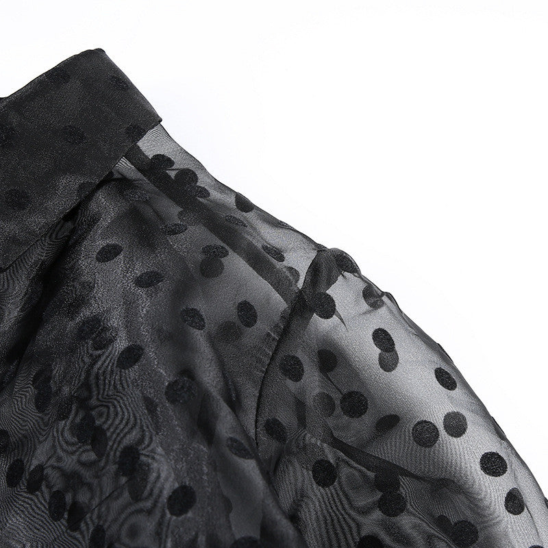 Camicia pois manica palloncino