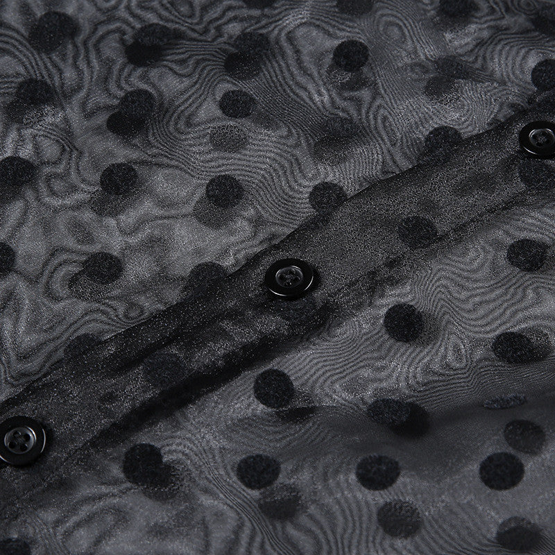 Camicia pois manica palloncino