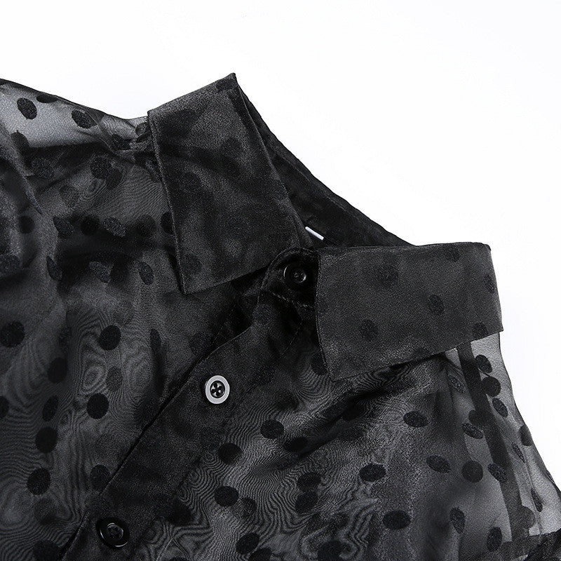 Camicia pois manica palloncino