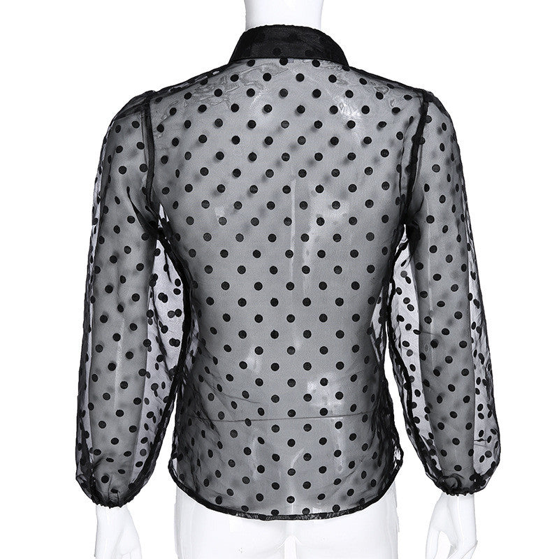 Camicia pois manica palloncino