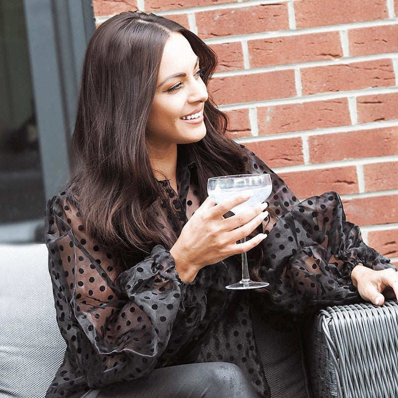 Camicia pois manica palloncino