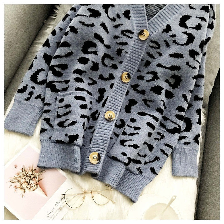 Cardigan leopardato Anna