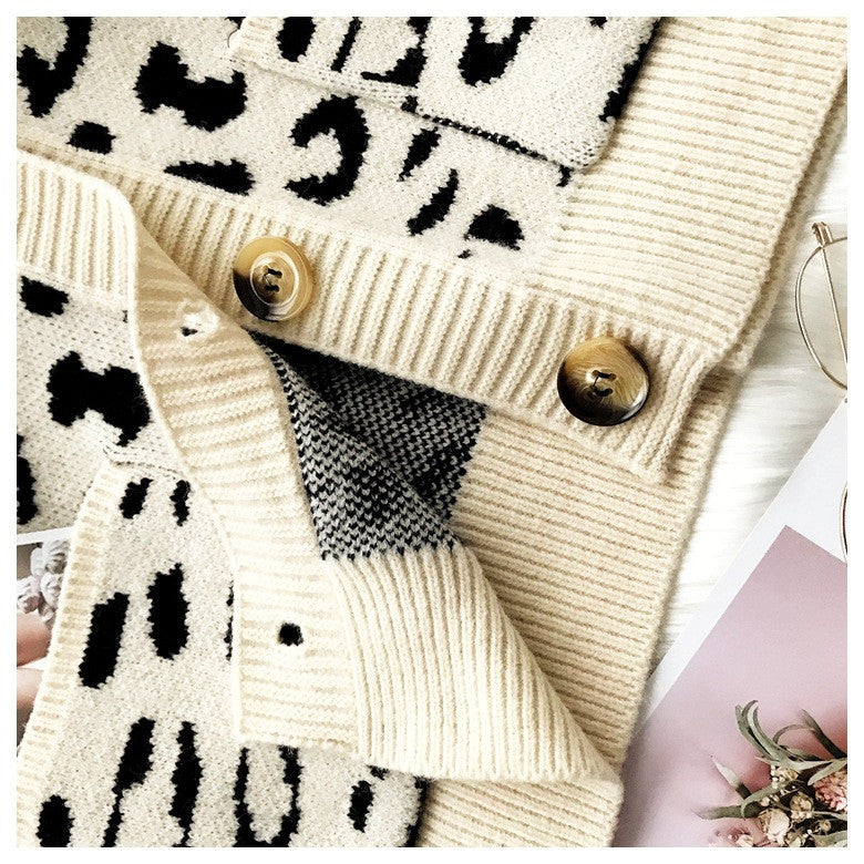 Cardigan leopardato Anna
