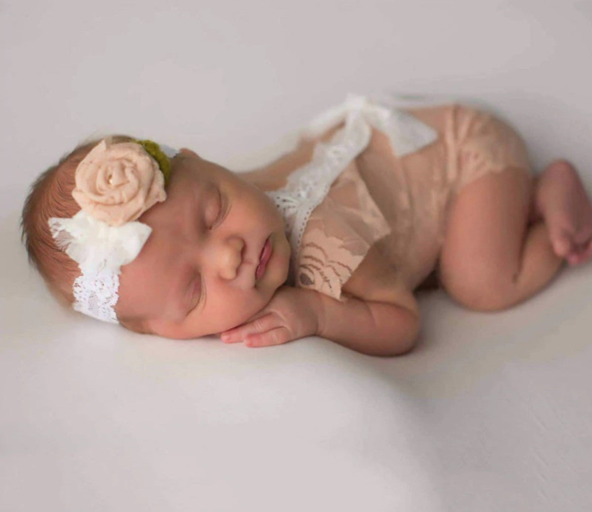 Body neonata pizzo fiocco Pai