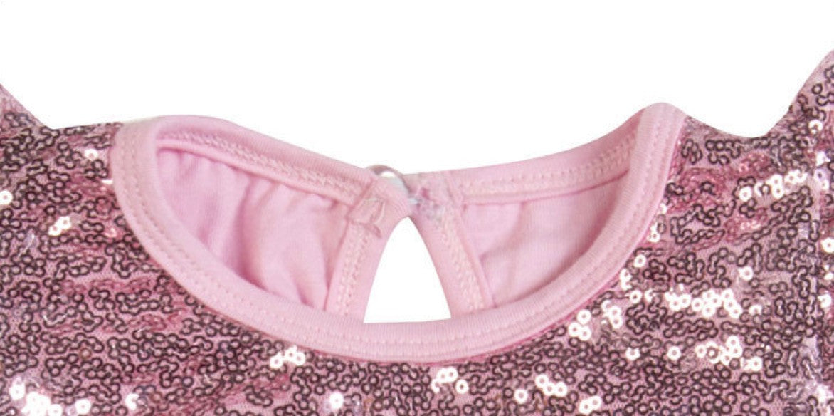 Body bimba pailettes rouges