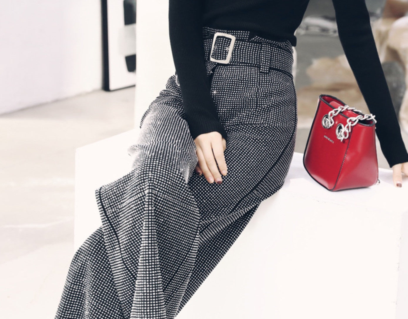 Pantalone borchiette Ilanya