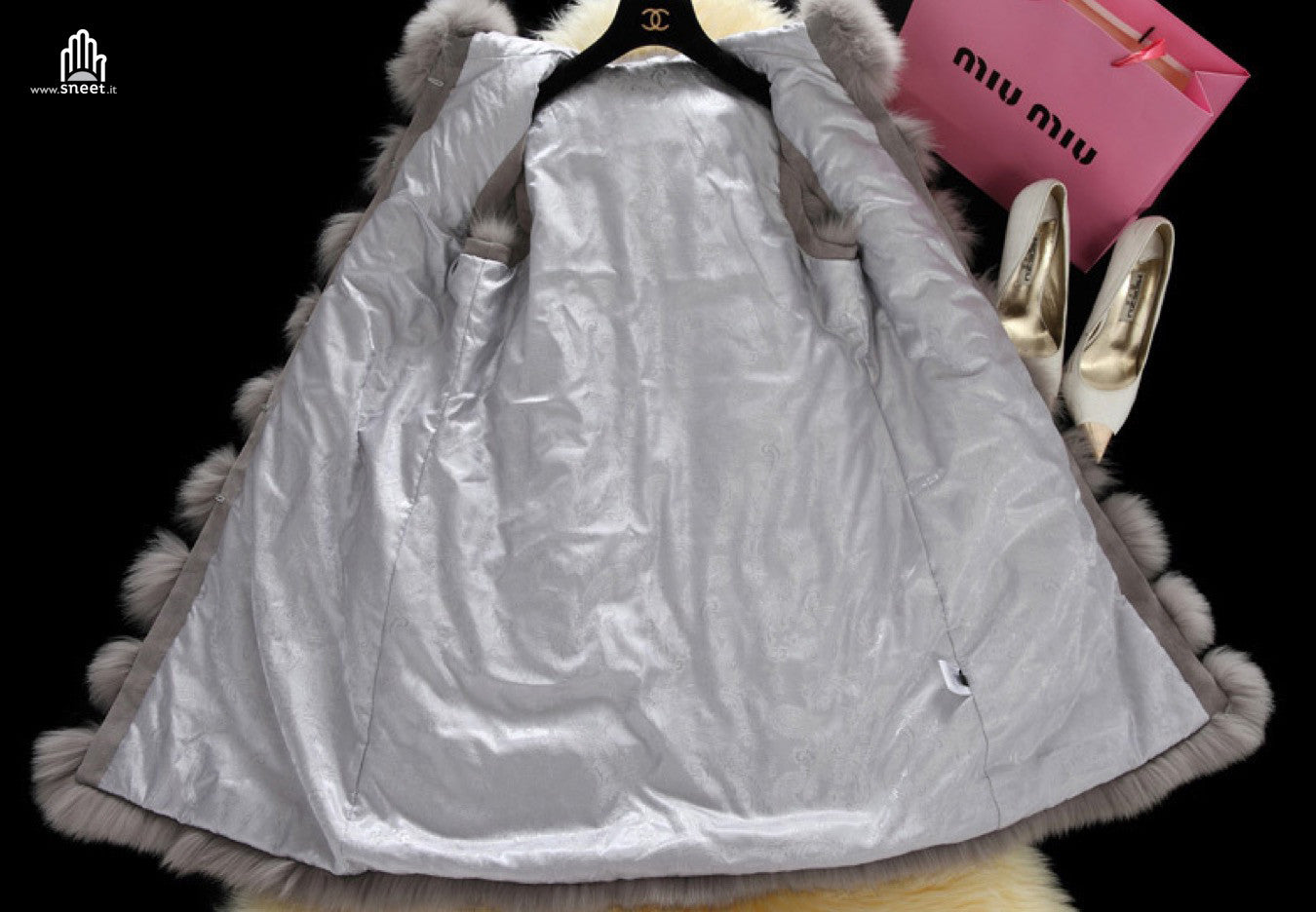 Smanicato ecopelliccia Pissy