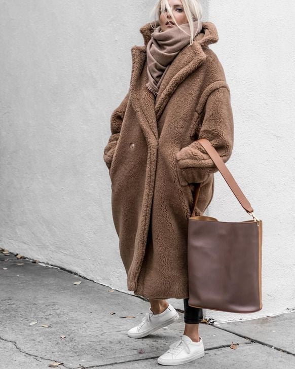 Maxi cappotto peluches