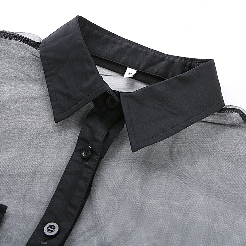 Camicia trasparente Elsha